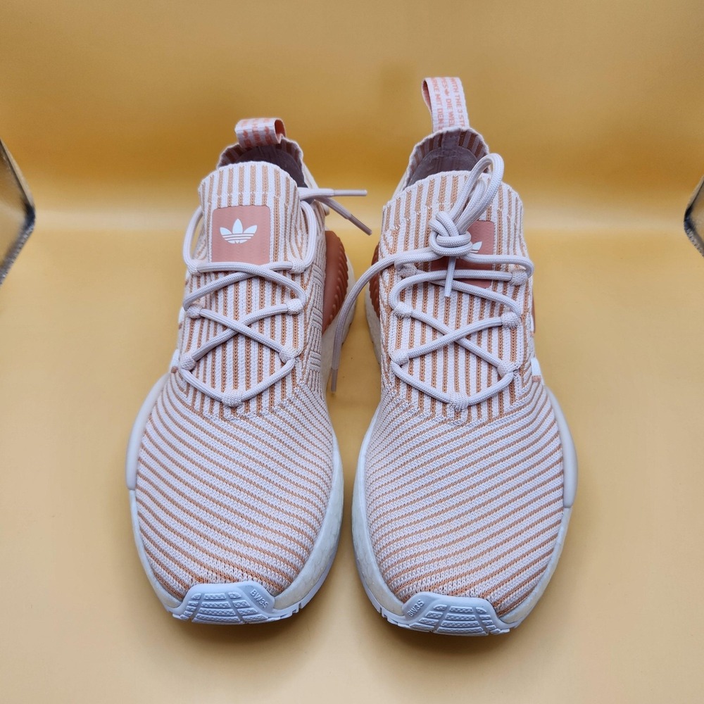 Adidas NMD W1 Shoes Womens Size 7 Wonder Clay Pink White Boost Sneakers ID4268